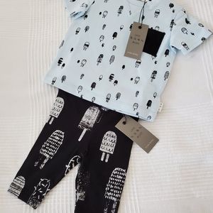 Brand new 2 piece stylish baby girl set